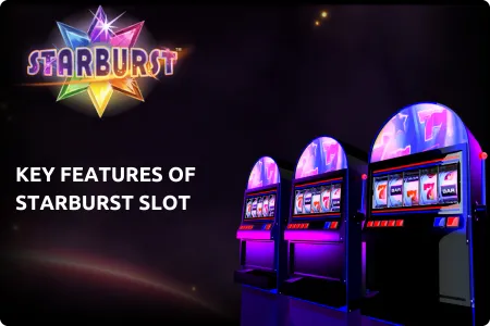 Starburst slot interface with betting options